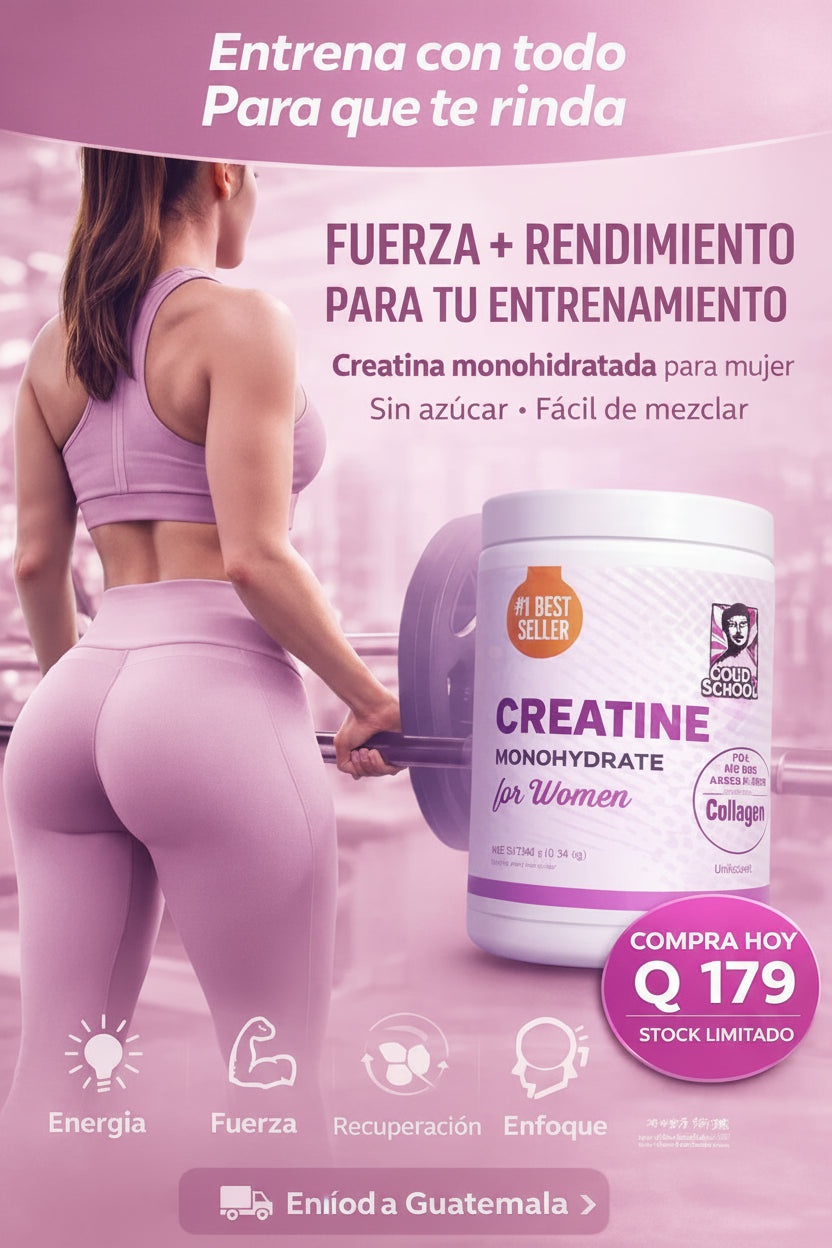 MONOHIDRATO DE CREATINA PARA MUJERES CON
