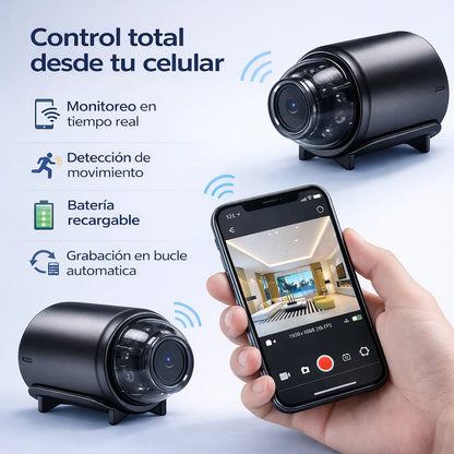 Mini Cámara de Seguridad Full HD 4K