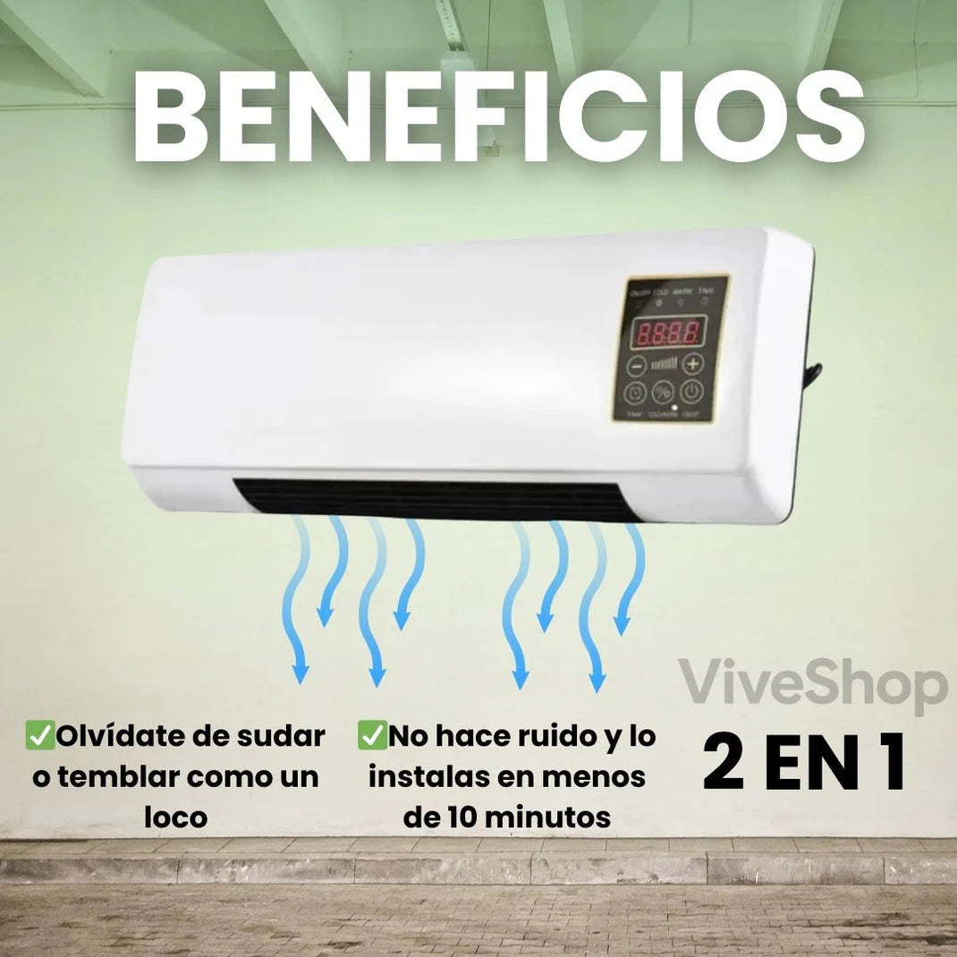 Aire Acondicionado Y Calefactor 2 En 1 Calefactor Split 110v Control Remoto