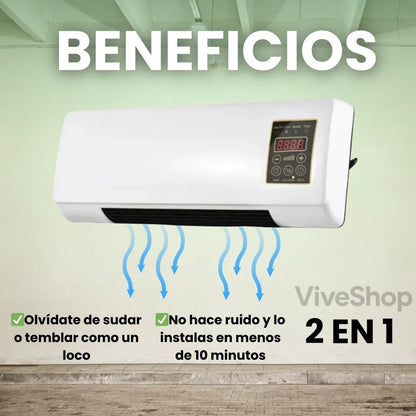 Aire Acondicionado Y Calefactor 2 En 1 Calefactor Split 110v Control Remoto