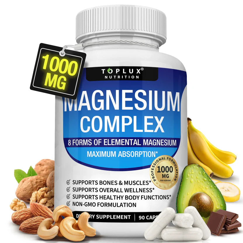 Magnesio Complex 7 Formas – Máxima Absorción para Sueño, Músculos y Calma