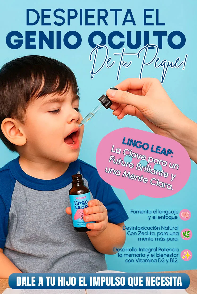 LINGO LEAP™ | Suplemento Natural para Niños | Mejora Lenguaje y Concentración