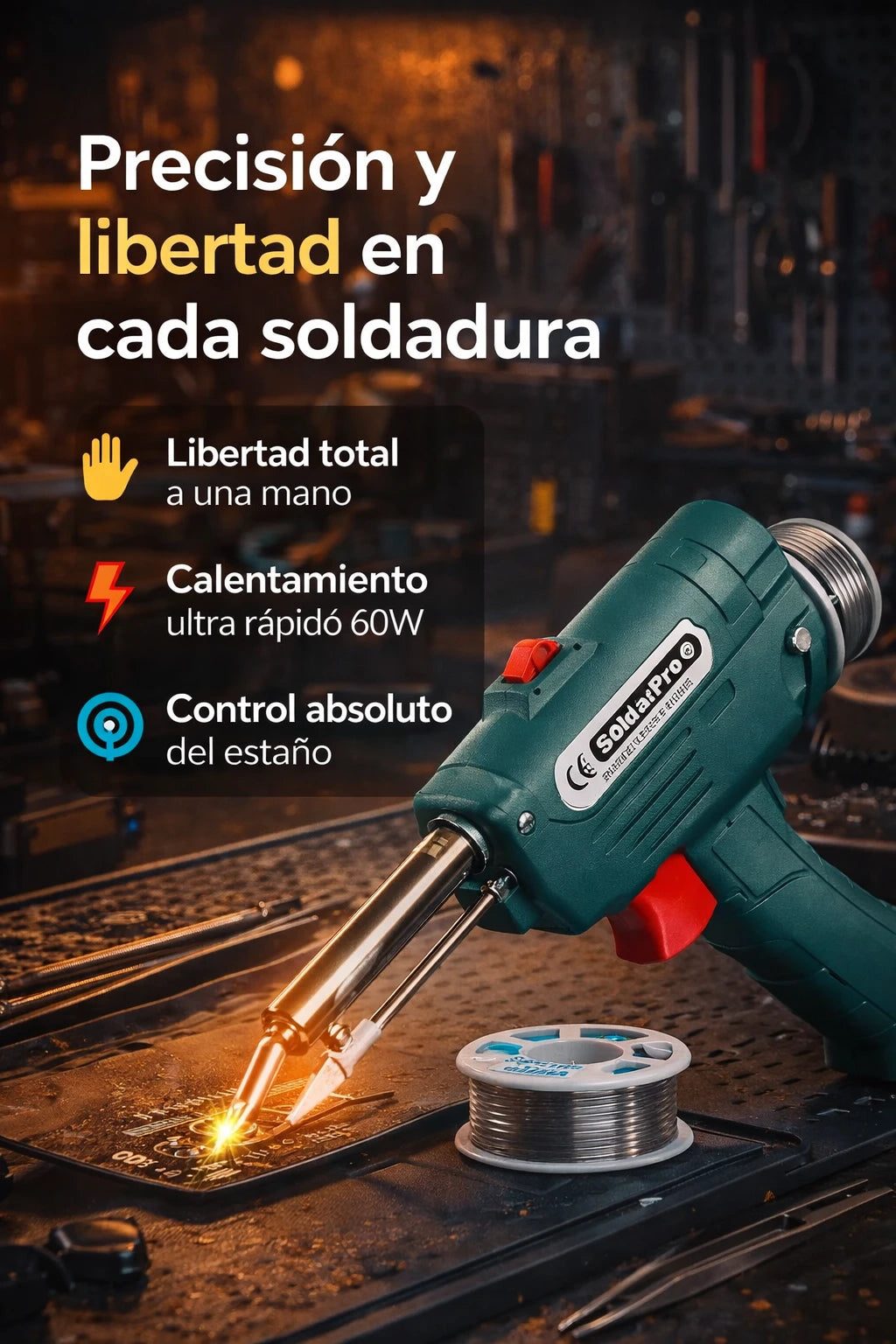 Beneficios de la pistola de soldar